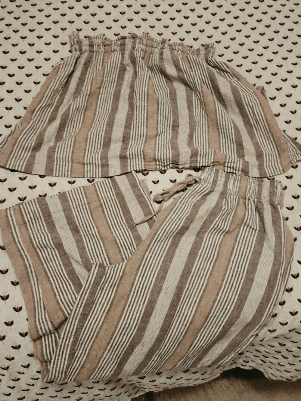 FP Movement by Free People Striped Tan & Cream Shorts